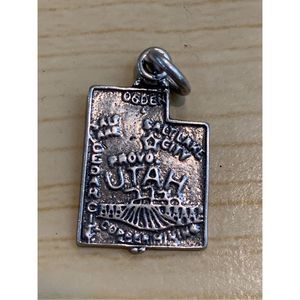 .925 State of Utah Sterling Silver Jewelry Charm #Salt Lake City #travel